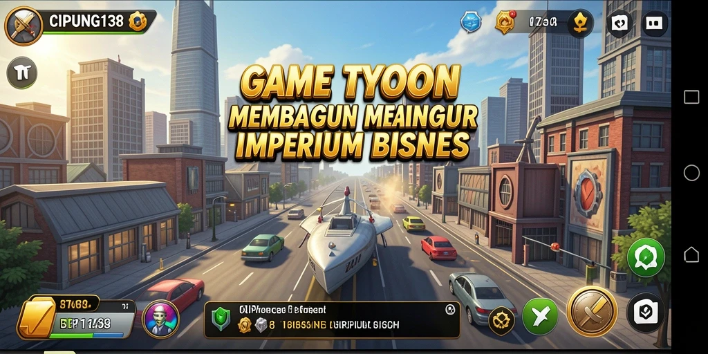 Gameplay seru di CIPUNG138 yang menampilkan manajemen bisnis.