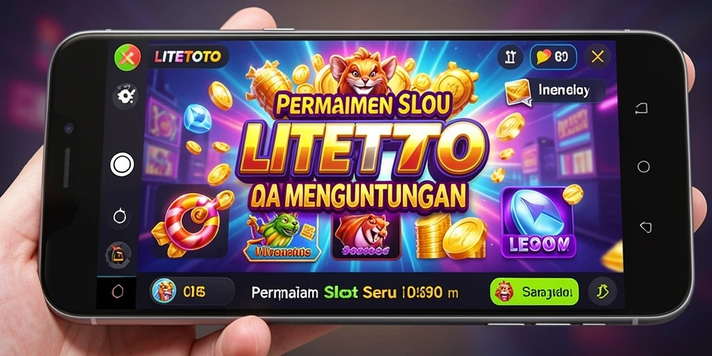 Tampilan gameplay LITETOTO dengan grafis slot yang menarik.