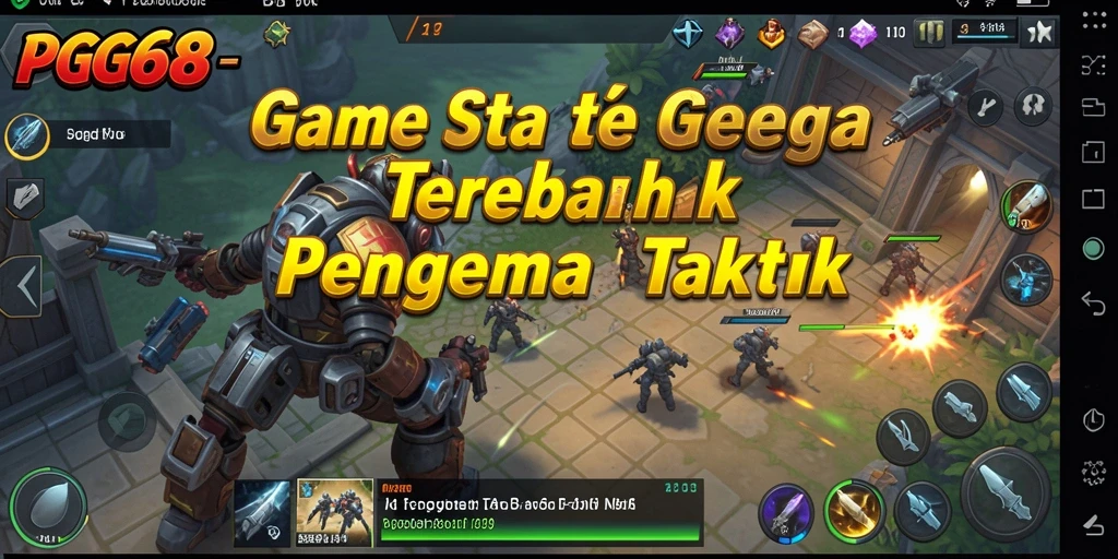Screenshot PGG68 menunjukkan aksi pertempuran strategis yang mengesankan.