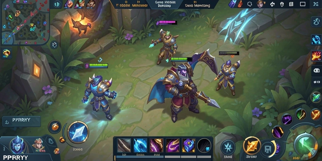 Tangkapan layar utama PPRRYY dengan aksi MOBA yang mendebarkan.